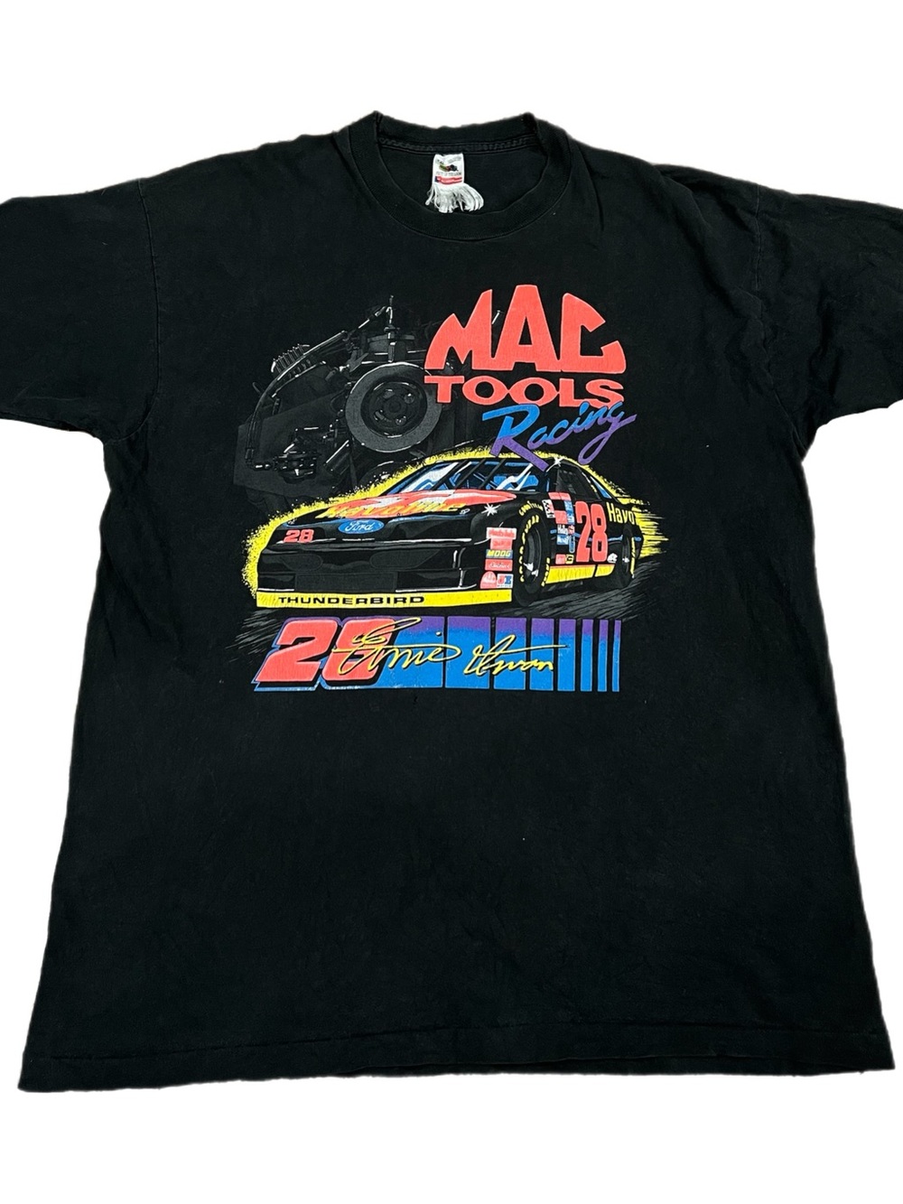 Vintage Nascar Ernie Irvan Mac Tools T-Shirt